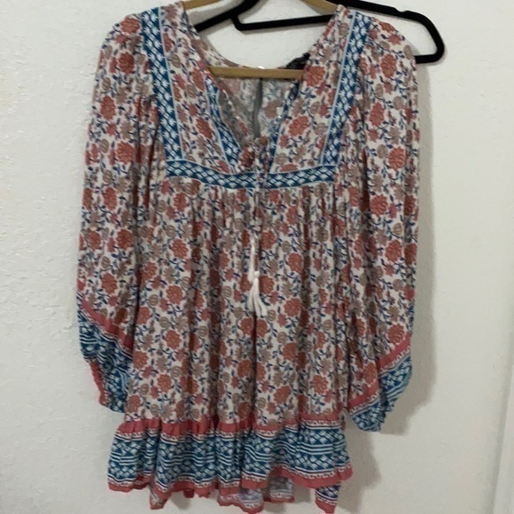 Rachel Zoe boho floral blouse